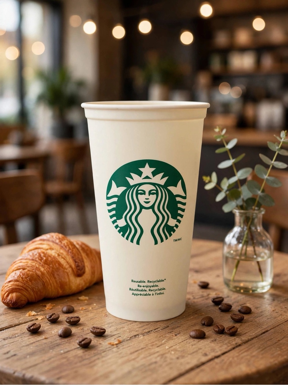 Starbucks Reusable Travel Cup - Cream